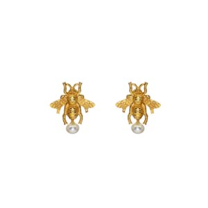 Dinari Jewels - Honey bee pearl earrings