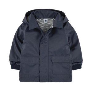 Petit Bateau - Waterproof with hood and front pockets