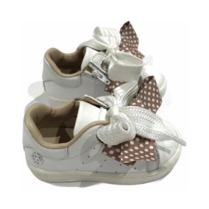 WIDE LACE SNEAKERS WITH POIS POIS BOW
