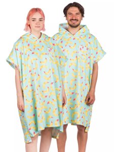 After Banana Stains Surf Poncho sky blue