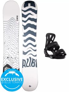 Alibi Snowboards Motive 157W + Burton Infidel L 2021 Snowboard Set uni