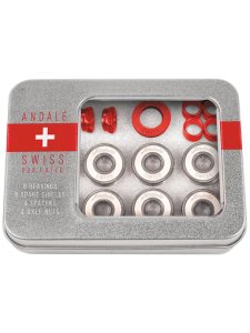 Andale Bearings Swiss Tin Box Bearings red