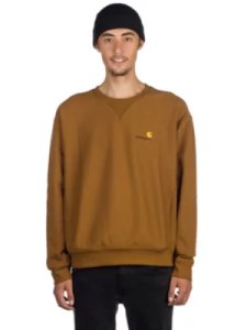 Carhartt WIP American Script Sweater hamilton brown