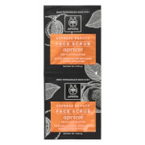 APIVITA Express Face Scrub for Gentle Exfoliation – Apricot 2 x 8 ml