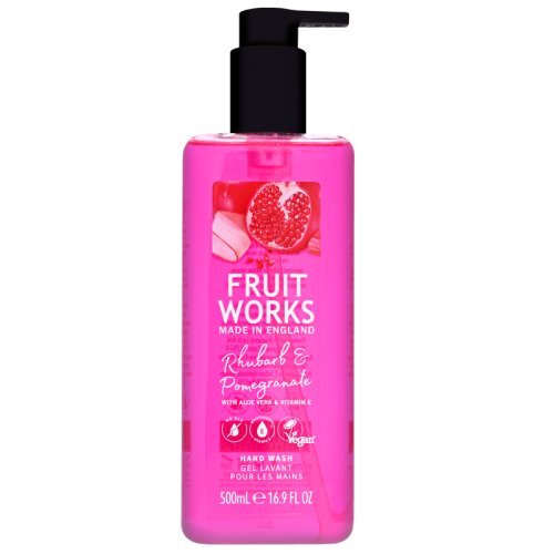 Fruit Works Rhubarb & Pomegranate Hand Wash 500ml