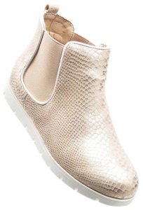 Lucky Shoes - Pantofelek24.pl | złote botki sztyblety z gumkami