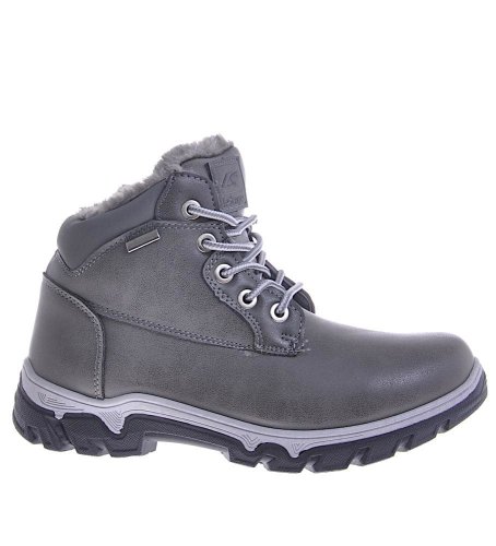 Pantofelek24 - Uniwersalne buty zimowe unisex szare /b6-3 10364 s629/