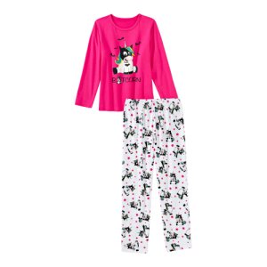 Mädchen-Schlafanzug mit Fledermaus-Einhorn, 2-teilig