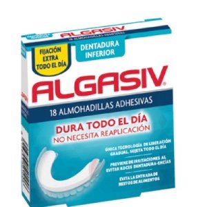 Algasiv Almohadilla adhesiva inferior dentadura, 18 un