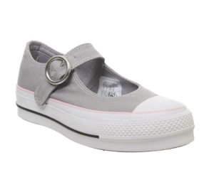 Converse All Star Mary Jane Ox GREY PINK WHITE EXCLUSIVE,Grau