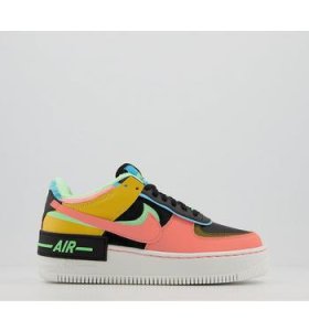 Nike Air Force 1 Shadow SOLAR FLARE ATOMIC PINK BALTIC BLUE,Weiß,Bunt,Schwarz,Rot,Green,Natural,Red,White