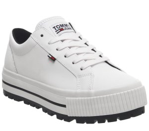 Tommy Hilfiger Cleated Sneaker WHITE,Weiß