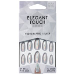 Elegant Touch Colour unghie finte - argento olografico