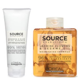 Loréal Professionnel - L'oréal professionnel source essentielle duo shampoo per capelli secchi e crema