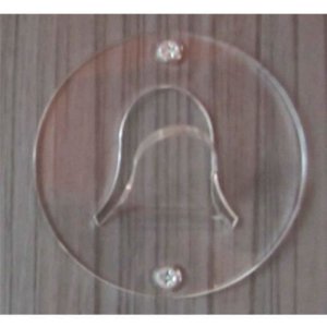 Safemi - Appendiabito tondo diametro 100 mm in plexiglass trasparente spessore 5 mm 37g