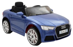 Macchina Elettrica per Bambini 12V Audi A3 Full Optional Blu Metallizato