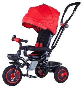 Passeggino Triciclo Seggiolino Reversibile  4 in 1 Boso Happy Kids Rosso