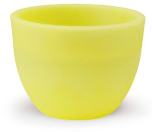 Set 2 vasi Ã25x18cm in polietilene Vanossi orione giallo fluo