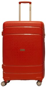 Trolley valigia grande rigida in polipropilene 4 ruote tsa Ravizzoni cuba libre rosso