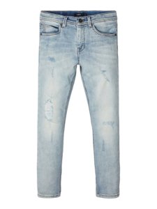 NAME IT Cropped Slim Fit Jeans Herren Blau