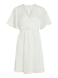 VILA V-ausschnitt Minikleid Damen White