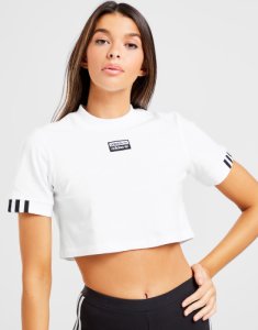 Adidas Crop T-Shirt, Bianco