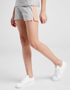 adidas Girls' Core 3-Stripes Shorts Junior, Grigio