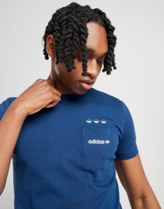 Adidas Originals Trefoil Pocket T-Shirt - Only at JD, Celeste
