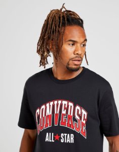 Converse Large Split Logo T-Shirt, Nero