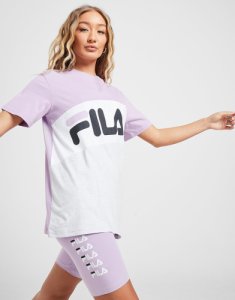Fila Colour Block Boyfriend T-Shirt - Only at JD, Viola