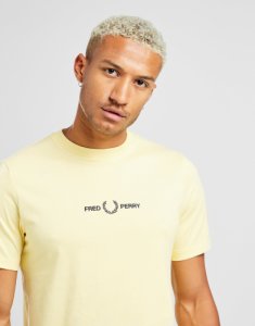 Fred Perry Central Small Logo T-Shirt, Giallo
