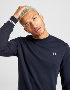Fred Perry Twin Tipped Felpa, Celeste