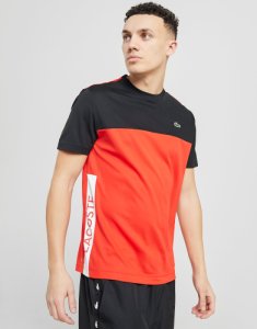 Lacoste Poly Panel T-Shirt, Rosso