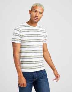 Levi's - Levis striped pocket t-shirt, bianco