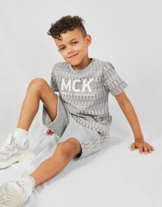 McKenzie Micro Aitor T-Shirt/Shorts Completo Bambino, Grigio