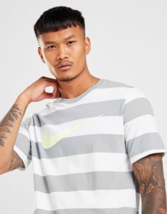 Nike Swoosh Stripe T-Shirt, Grigio
