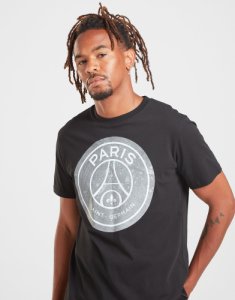 Official Team Paris Saint Germain Crest T-Shirt, Nero