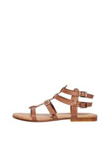 Bianco cross-over strop læder sandaler kvinder brun