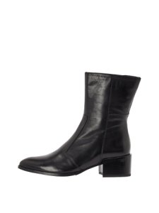 BIANCO Leather Boots Kvinder Sort