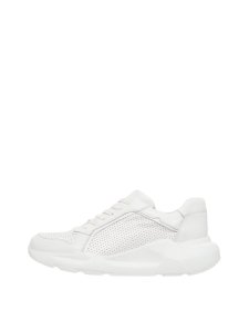 BIANCO Leather Trainers Women White