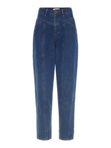 P O S T Y R High-waisted Carrot Fit Jeans Women blue