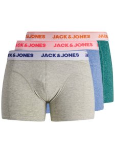 JACK & JONES 3-pack Med Melerade Boxershorts Man Grå