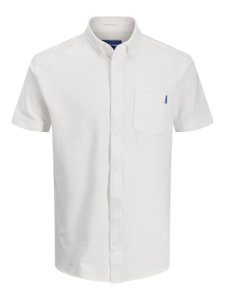 JACK & JONES Button-down-krage - Kortärmad Skjorta Man White