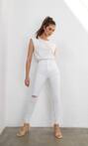 Jeans super high waist Bianco