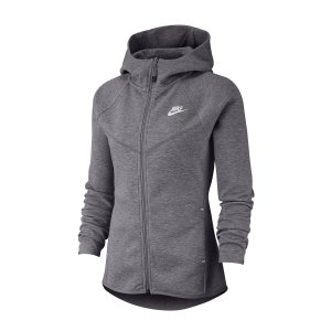 Nike - Felpa full zip con cappuccio tech fleece donna