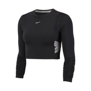 Nike - Maglia manica lunga crop aero-adapt donna