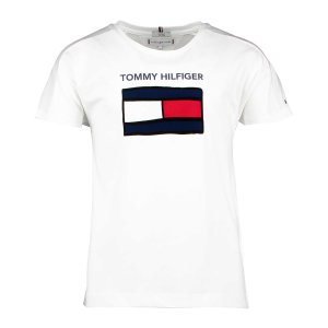 Tommy Hilfiger - T-shirt logo bandiera bambina