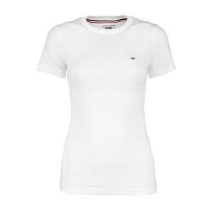 Tommy Jeans - T-shirt stretch logo cuore donna