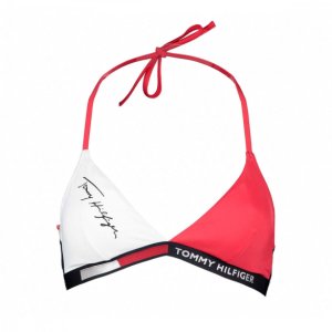 Tommy Hilfiger - Top bikini triangolo colorblock